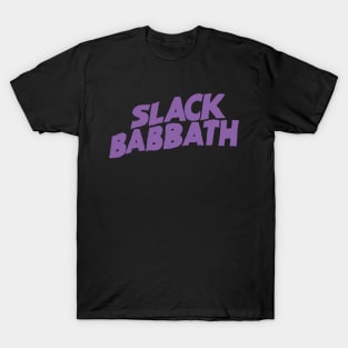 SLACK BABBOTH Heavy Metal Parody Off Brand Knock Off Boot T-Shirt